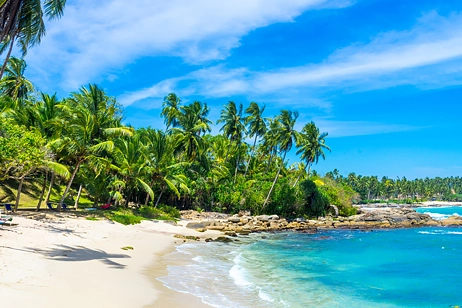 Strand på Sri Lanka